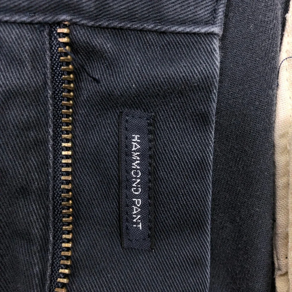 Vtg Polo Ralph Lauren Hammond Pant Mens 34x32 Navy Blue Pleated Cuffed Chinos
